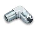 962204 - 1/8 NPT TO -4 AN STEEL 90 DEGREE ADAPTER FITTING