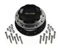 C74-715 - 4-1/4 in. BLACK FILL CAP WITH SILVER ALUMINUM 12 BOLT FUEL CELL BUNG