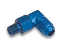 922108 - -8 AN MALE TO 3/8 NPT MALE SWIVEL 90 DEGREE ALUMINUM ADAPTER