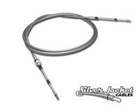 C98-066 - 66 in. / 5.5 ft. ULTIMATE SILVER JACKET BULKHEAD / CLIP COMBO PUSH-PULL CABLE