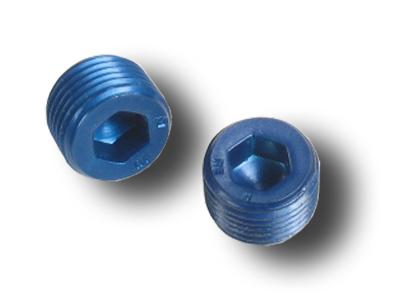 Earls 993206 Blue Anodized Aluminum 3/4 NPT Internal Plug 