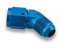 924106 - -6 AN FEMALE SWIVEL TO MALE 45 DEGREE ALUMINUM ADAPTER