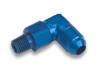 Earls 922110 Blue Anodized Aluminum 90-Deree 10AN Male to 1/2 NPT Male Swivel Adapter Earl's Plumbing 922110ERL 