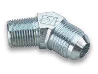 1/8 NPT TO -3 AN STEEL 45 DEGREE ADAPTER FITTING