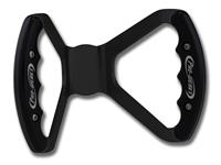 BUTTERFLY STEERING WHEEL - UNDRILLED (Black Grips on Brilliance Anodized Black Wheel)