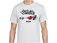 THE STILETTO T-SHIRT, WHITE, MEDIUM