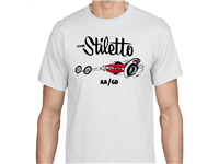 THE STILETTO T-SHIRT, WHITE, LARGE