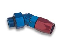 844508 - -8 AN TO -8 SWIVEL 45 DEGREE HOSE END