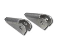 C73-204-2 - (2) CHROMOLY RADIUS ROD TABS