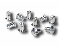 C73-575-10 - (10) 0.550 GRIP DOME ALUMINUM BUTTONS