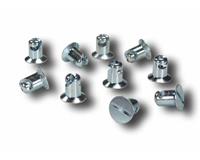 C73-585-10 - (10) 0.550 GRIP FLAT STEEL BUTTONS