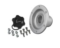 C74-755-H2 - 2 in. BLACK CAP W/ ALUMINUM RECESSED REMOTE MOUNT BUNG, 2 in. HOSE