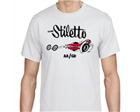 C97-018 - THE STILETTO T-SHIRT, WHITE, XLARGE